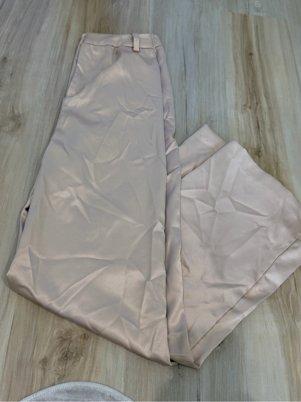 Gibson Pale Blush Wide-Leg Pants